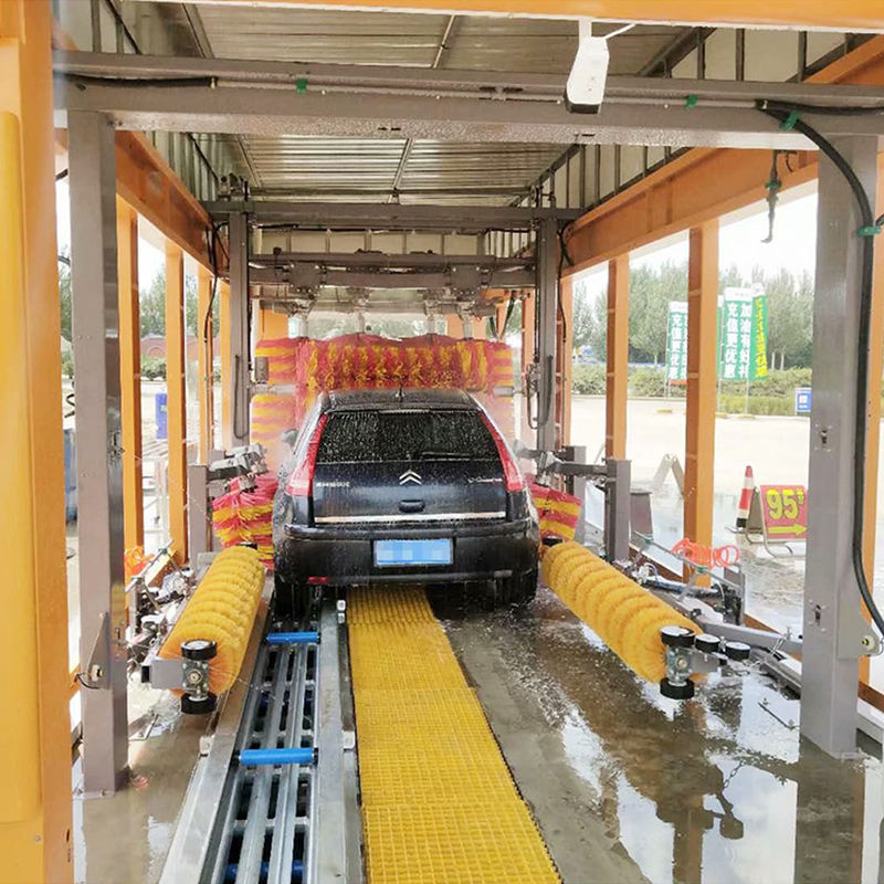 Αυτόματη μηχανή πλύσης αυτοκινήτων Express Tunnel για βενζινάδικα Προσαρμοσμένο λογότυπο στη Σλοβενία