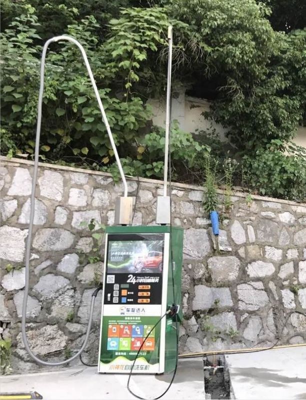 800*580*1750mm αυτοεξυπηρετούμενο πλυντήριο αυτοκινήτων με κατανάλωση σαμπουάν 4 ml/min
